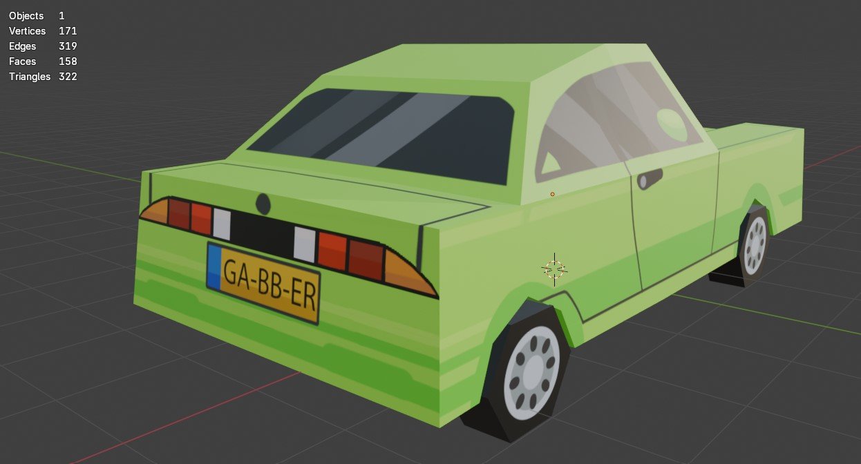 The car I modeled for my 2nd internship.